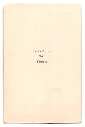 Fotografie Poesie, nach Gemälde von Carlo Dolce