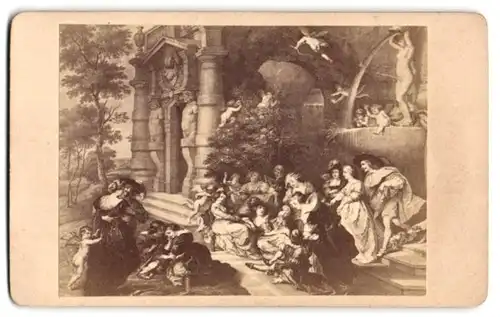 Fotografie Der Liebesgarten, nach Gemälde von Rubens