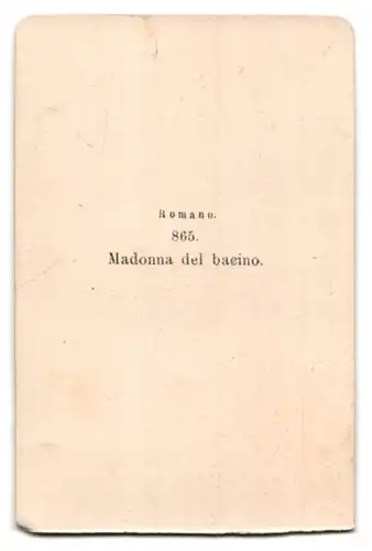 Fotografie Madonna del bacino, nach Gemälde von Romano