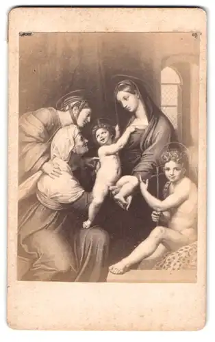 Fotografie Madonna dell`impannata, nach Gemälde von Rafael