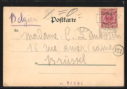 AK Berlin-Tiergarten, Potsdamerbrücke mit Geschäften und Strassenbahn