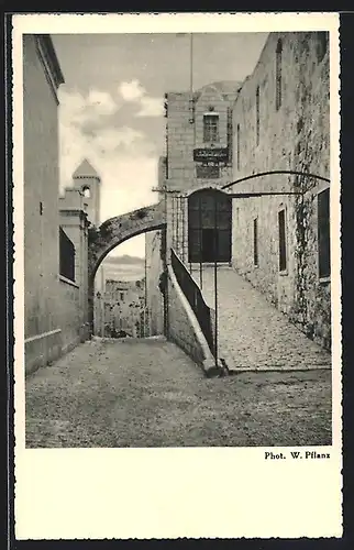 AK Jerusalem, Via Dolorosa, Haus des Pilatus