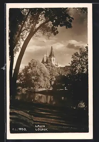 AK Laun / Louny, Panoramaansicht