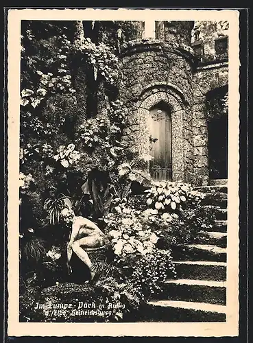 AK Aussig / Usti, Heinrichsburg im Lumpe-Park