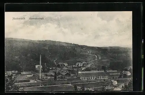 AK Jünkerath, Gewerkschaft mit Umgebung aus der Vogelschau