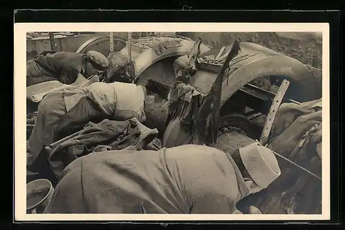 AK Idar-Oberstein, Achatschleife, Schleifer bei der Arbeit