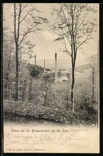 AK Remlingen, Bismarcksäule auf der Asse, Salzbergwerk