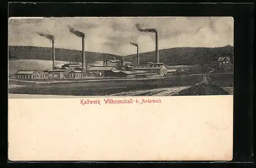 AK Anderbeck, Kaliwerk Wilhelmshall, Salzabbau