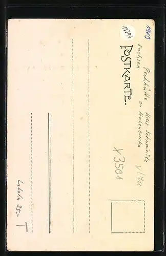 AK Rochau, Rochauer Hütte, Gebäudeansicht, Steinbruch