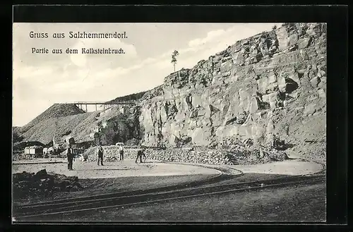 AK Salzhemmendorf, Partie aus dem Kalksteinbruch