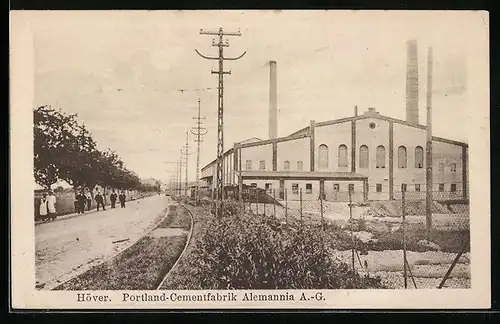 AK Höver, Portland-Cementfabrik Alemannia A.-G., Steinbruch