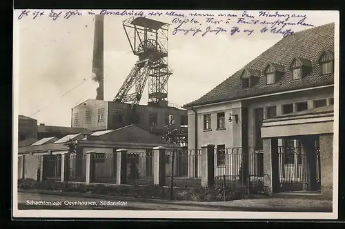 AK Schafberg bei Ibbenbüren, Südansicht der Schachtanlage Oeynhausen