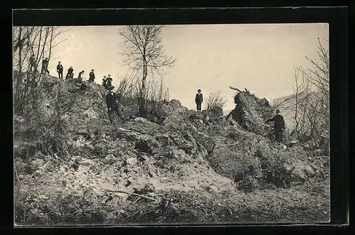 AK Bodenbach, Erdrutsch am Hopfenberg