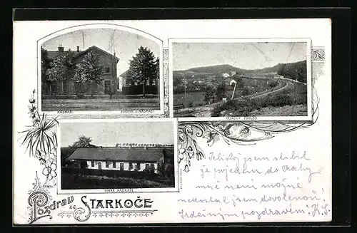 AK Studenice-Starkoc, Nadrazi & Hostinec u nadrazi, Celkovy pohled, Stare nadrazi