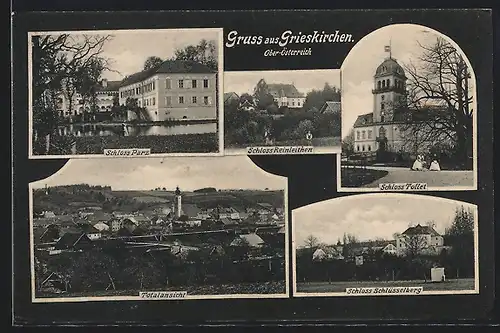 AK Grieskirchen, Schloss Parz, Schloss Tollet und Schloss Schlüsselberg