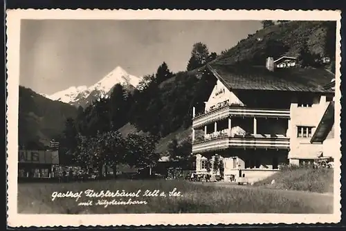 AK Zell a. See, Gasthof Fischlerhäusl mit Kitzsteinhorn