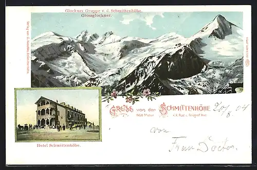 AK Zell am See, Glockner Gruppe von den Schmittenhöhen