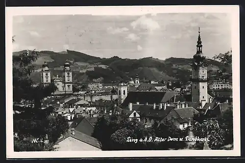 AK Linz a. d. D., Alter Dom und Landhaus