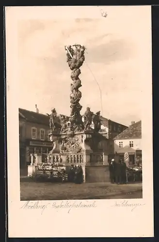 AK Mödling, Anblick der Dreifaltigkeitssäule