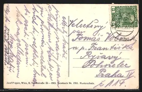 AK Bruck a. d. leitha, Panoramaansicht mit altem und neuem Lager