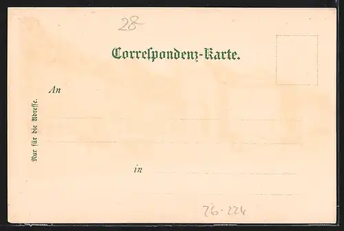 Künstler-Lithographie Erwin Spindler: Eger, Unterer Marktplatz