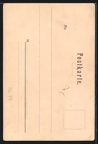 Künstler-AK Nürnberg, Kaiserstallung und Wappen