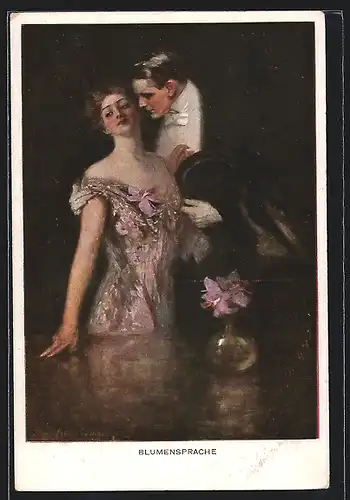 Künstler-AK M. Munk Nr. 742E: Blumensprache