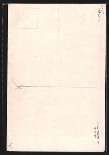 Künstler-AK M. Munk Nr. 742E: Blumensprache