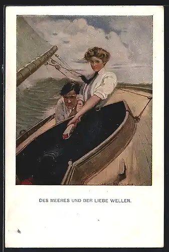 Künstler-AK Clarence F. Underwood: Des Meeres und der Liebe Wellen