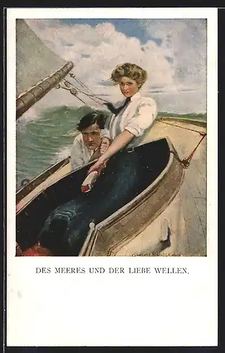 Künstler-AK Clarence F. Underwood: Des Meeres und der Liebe Wellen