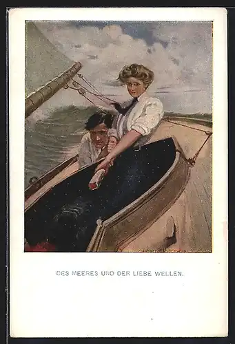 Künstler-AK Clarence F. Underwood: Des Meeres und der Liebe Wellen