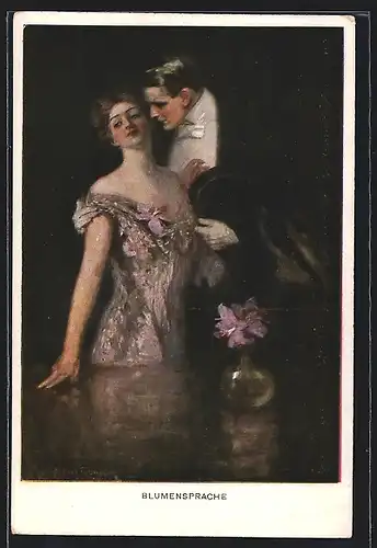 Künstler-AK M. Munk Nr. 742E: Blumensprache