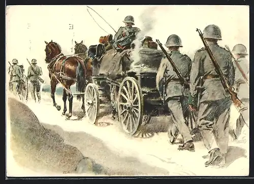 AK Fahrende Feldküche