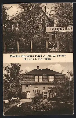 AK Neuhof /Kr. Teltow, Hotel-Pension Deutsches Haus