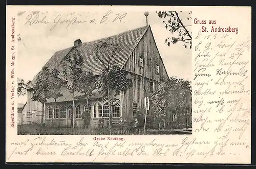 AK St. Andreasberg i. Harz, Ansicht der Grube Neufang