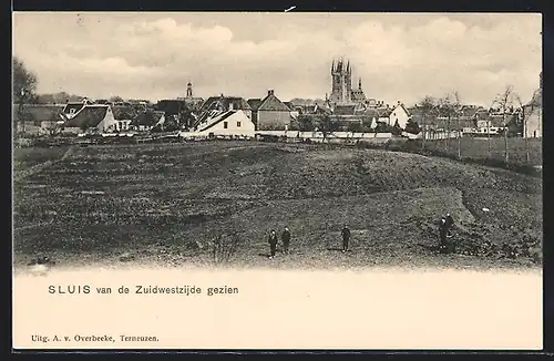 AK Sluis, van de Zuidwestzijde gezien