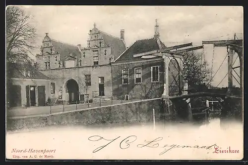 AK Zierikzee, Noord-Havenpoort, an der Hebebrücke