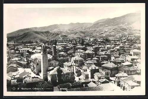 AK Bitola, Blick über die Dächer der Stadt