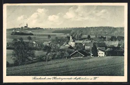 AK Farchach, Gesamtansicht mit Aufkirchen im Hintergrund