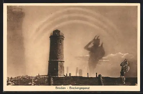 AK Brocken, Observatorium und das Brockengespenst