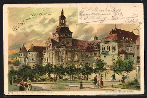 Künstler-AK T.Guggenberger: München, Nationalmuseum