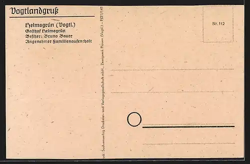 AK Helmsgrün i. V., Gasthif Helmsgrün