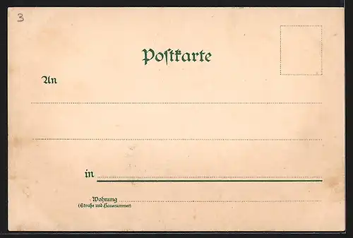 Lithographie Brocken, Wanderer-Paar vor Gebäude und Aussichtsturm