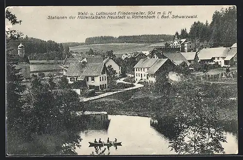 AK Friedenweiler, Stationen der Höllentalbahn mit Umgebung