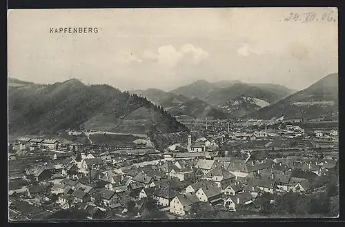 AK Kapfenberg, Panorama aus der Vogelschau