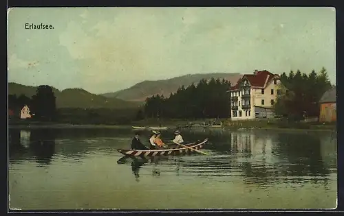 AK Mariazell, Ruderer auf dem Erlaufsee