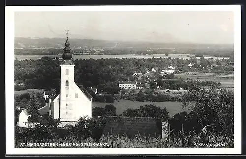 AK Lebring-Sankt Margarethen, Blick zur Kirche