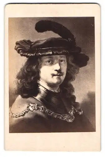 Fotografie Portrait Rembrandt, Selbstporträt des Malers