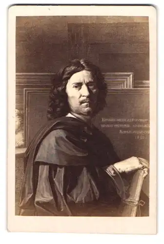 Fotografie Portrait Nicolaus Poussin, französischer Maler