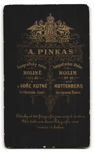 Fotografie A. Pinkas, Kolin, Portrait eines österreichen Soldaten